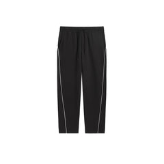 Men's Contrast Line Drawstring-Waist Sweatpants