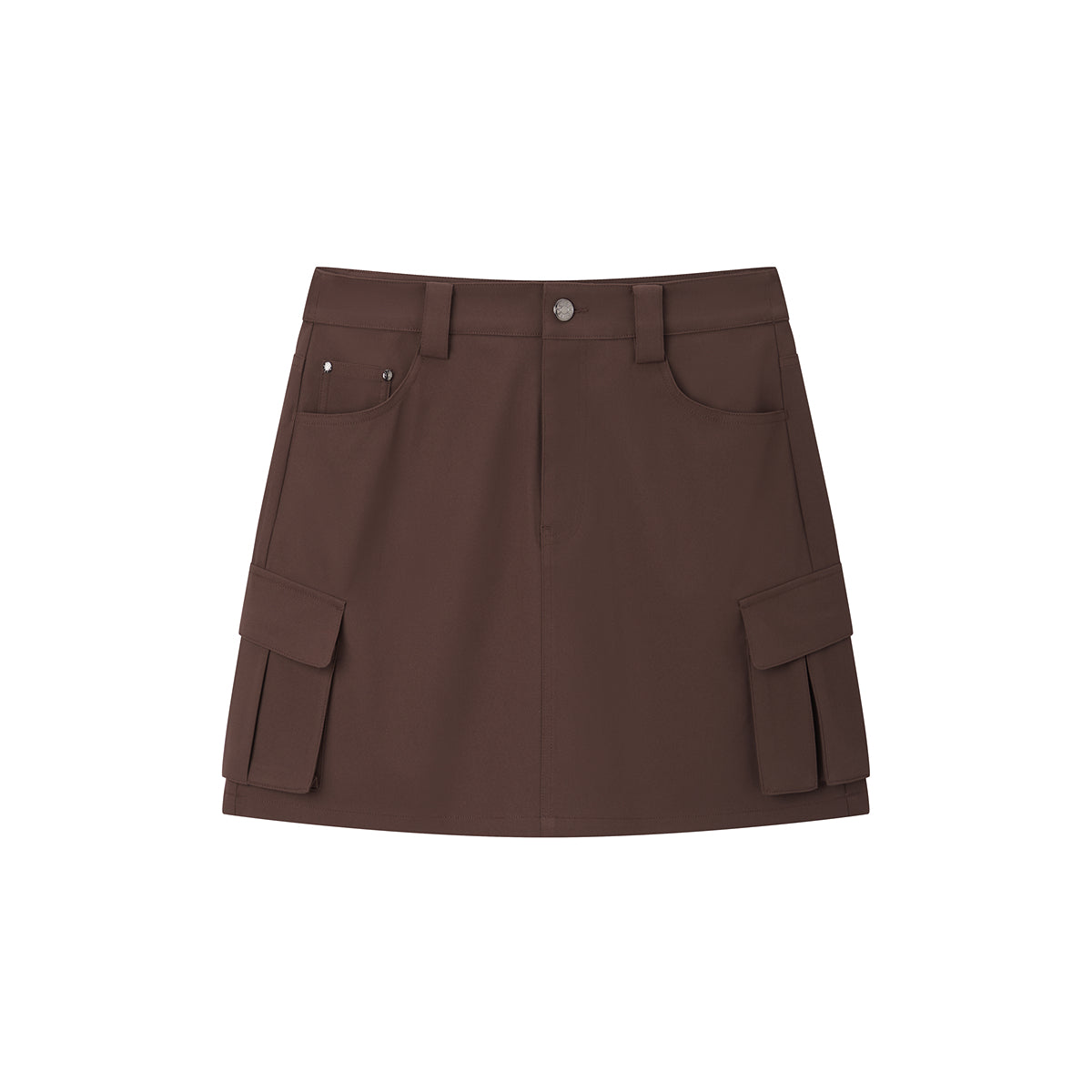 Women's High Waist Cargo Short Skirt