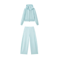 Women's Mint Hoodie and Sweatpants Set