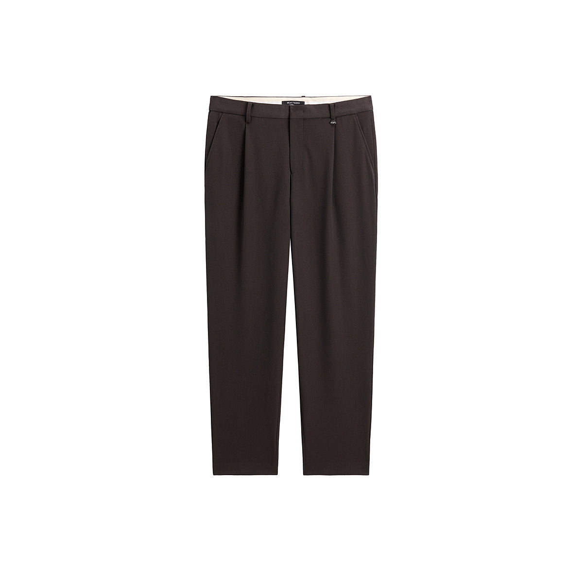 Men's Brown Formal Tapered Pant