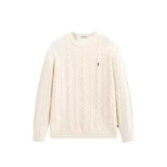 Men's Classic Loose-Fit Cable-Knit Sweater