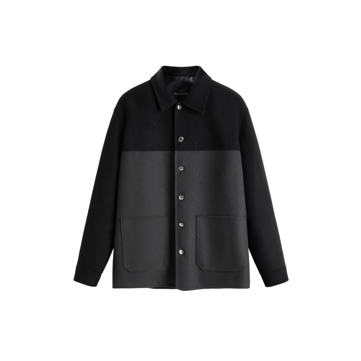 Men's Embroidery Wool Blends Jacket