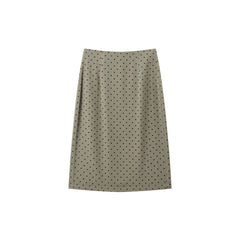 Women's Straight Polka-Dot Skirt