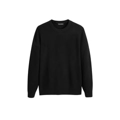 Men's Solid Texture Pullover Sweater