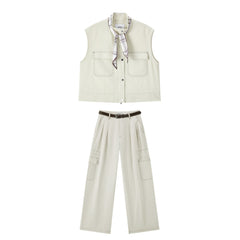Women's Cargo Vest & Pants Set