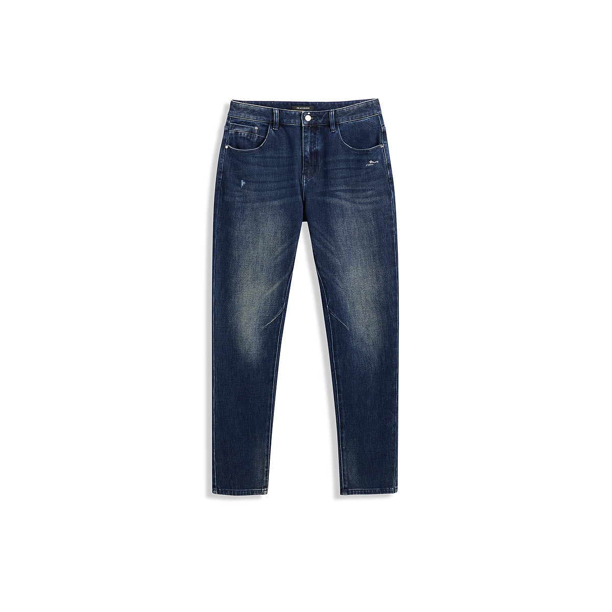 Men's Washed Embroidered Jeans