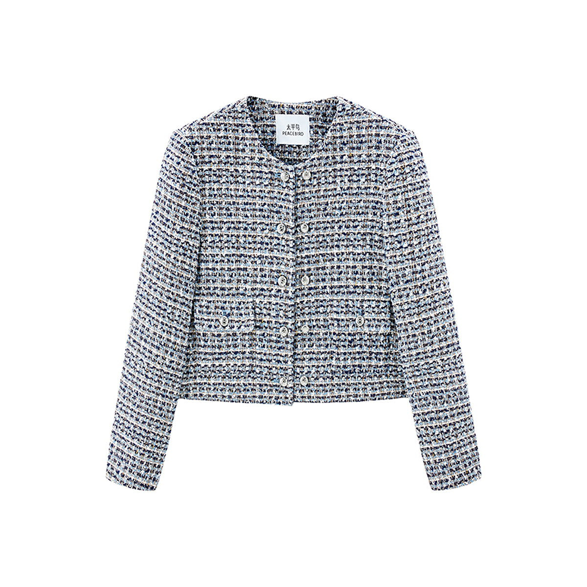 Women's Double-Breasted Tweed Jacket