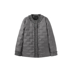 Women's Textured Patchwork Puffer Jackets