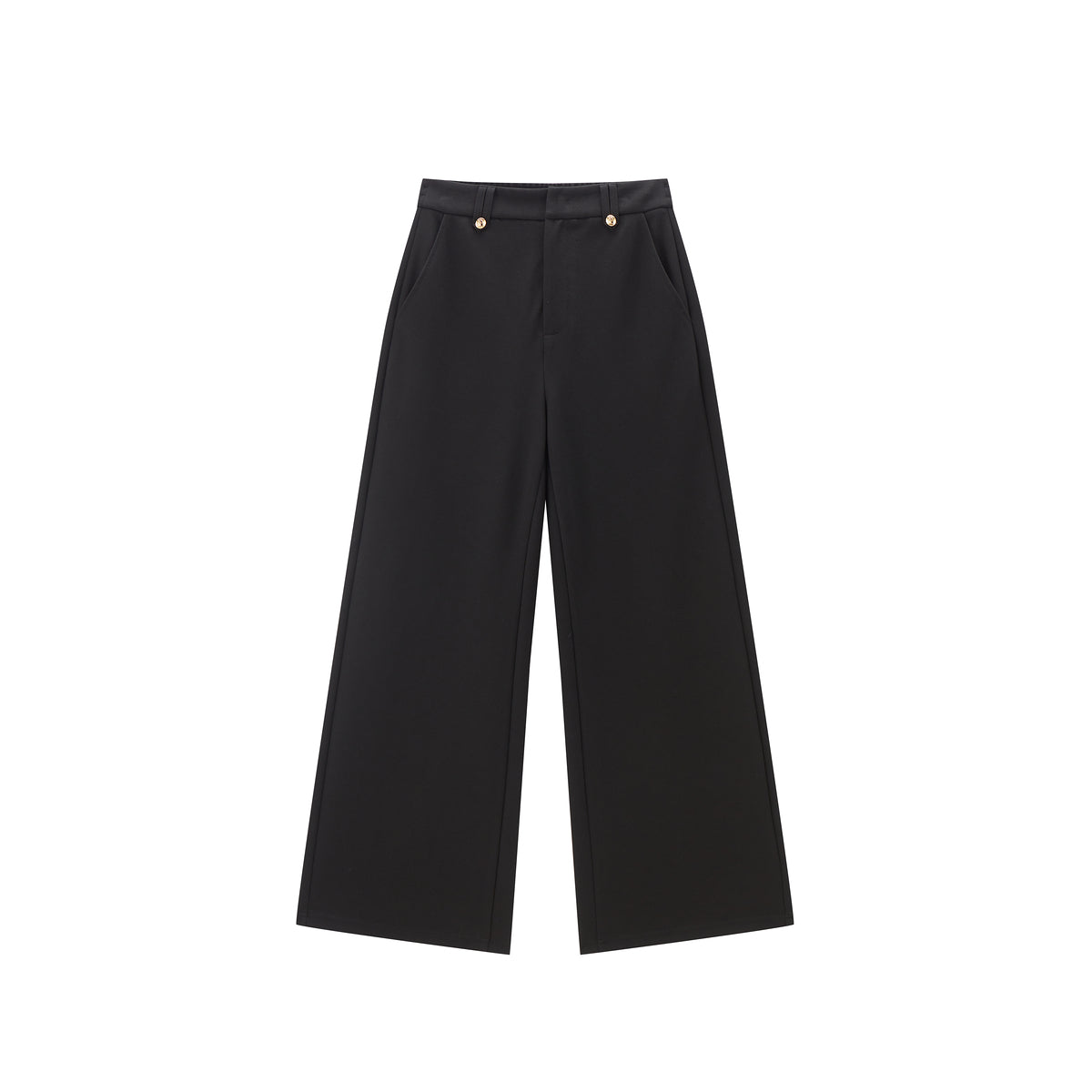 Women's Solid Wide-Leg Pants