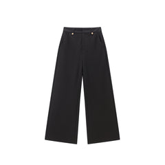 Women's Solid Wide-Leg Pants