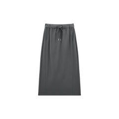 Women's Drawstring High-Waist Straight Skirt