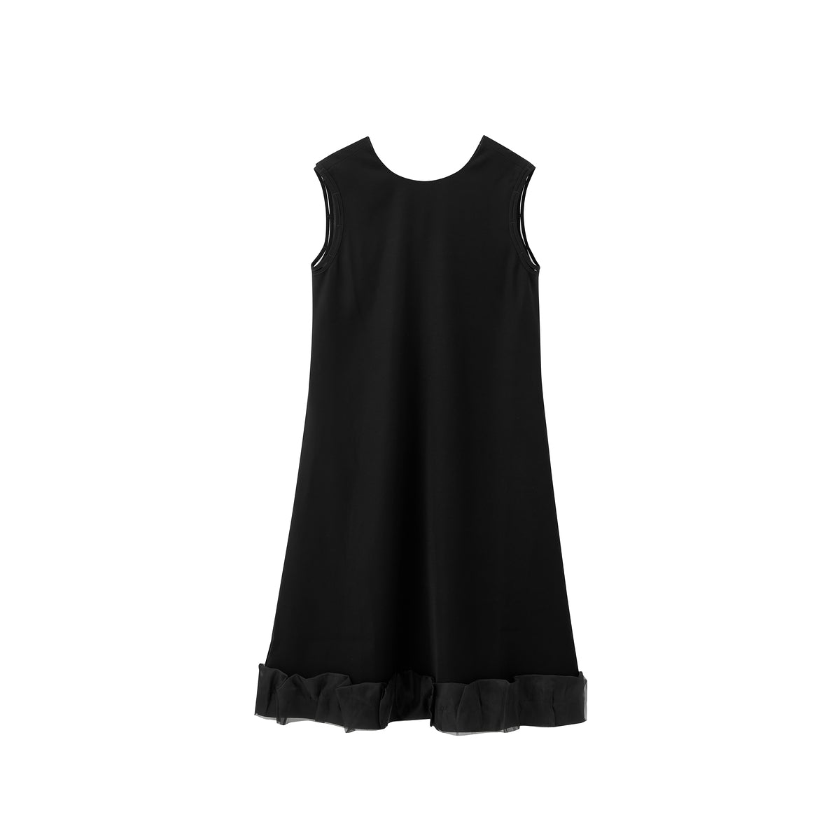 Women's A-Line Dress with Spliced Hem