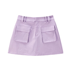 Women's Purple Sport Cargo Skirt