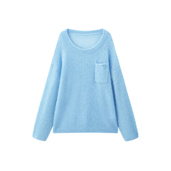 Women's Oversized Mohair Knit Pullover