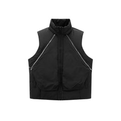Men's Stand-Collar Zip-Detail Down Vest