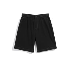 Men's Color-Stitch Seersucker Shorts