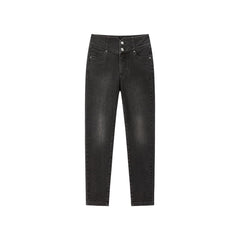 Women's Stretch Brushed Slim Tapered Jeans