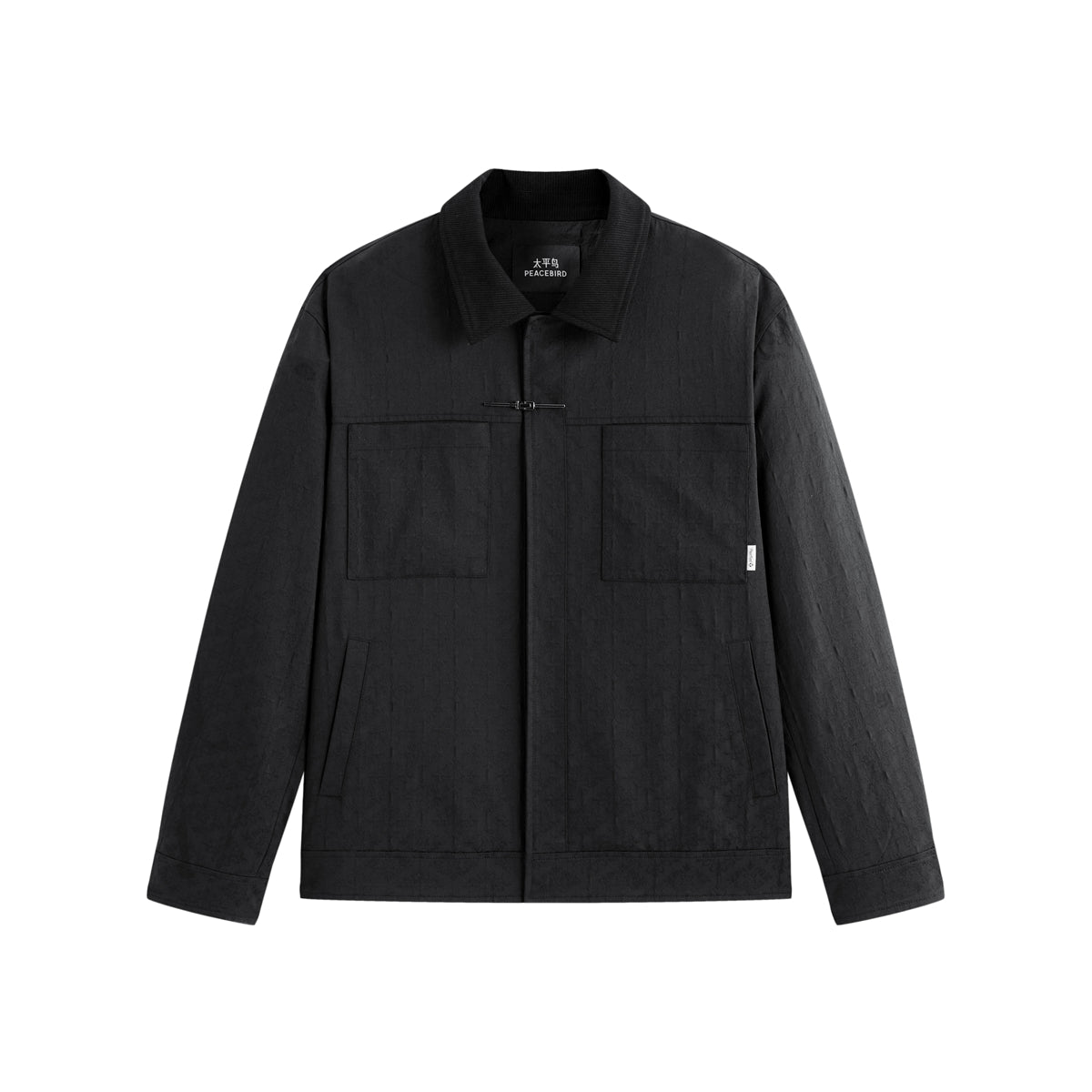 Men's Chinese-Inspired Diamond Jacquard Jacket