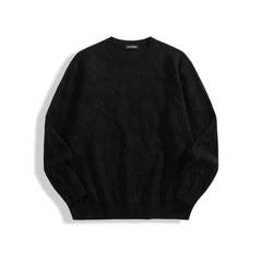 Men's Allover Jacquard Textured Knit Sweater