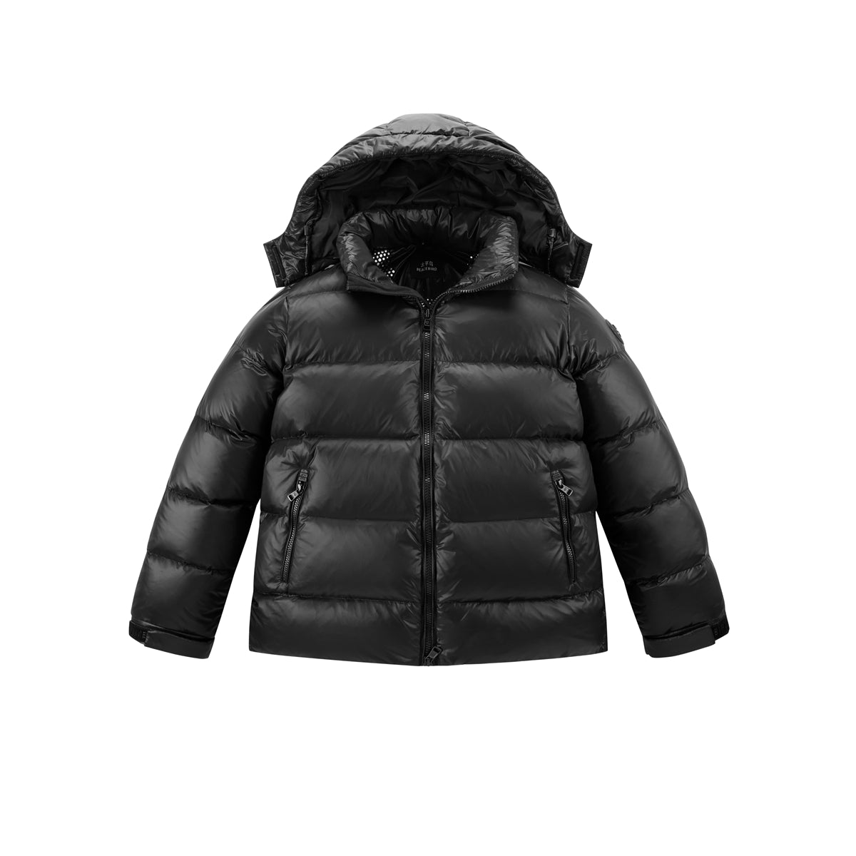 Men's Glossy Hooded Goose Down Jacket