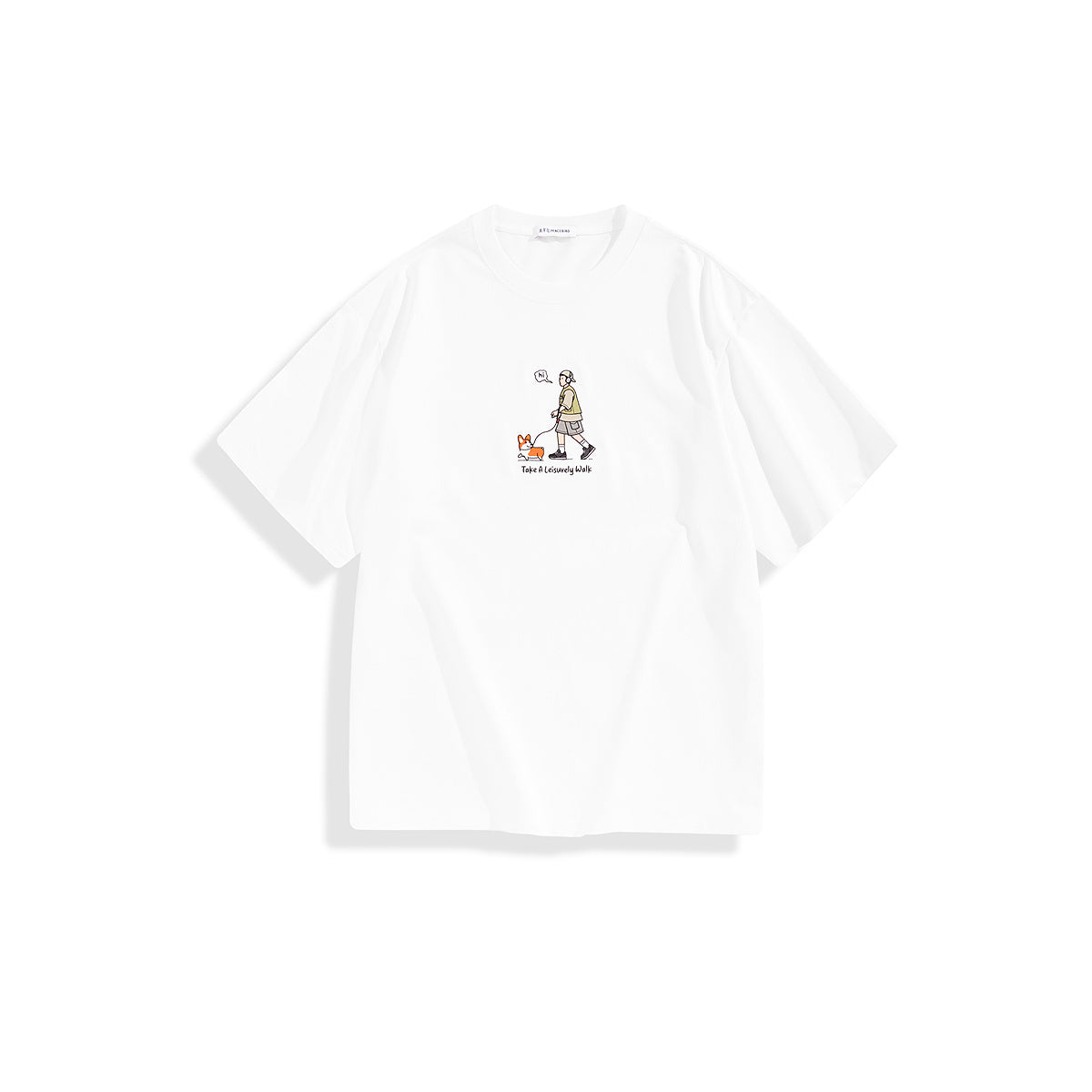 Men's Graphic Embroidered Cotton T-Shirt