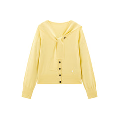 Women's Short Knit Cardigan with Detachable Cape