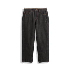 Men's Vintage Washed Jeans with Contrast Topstitching