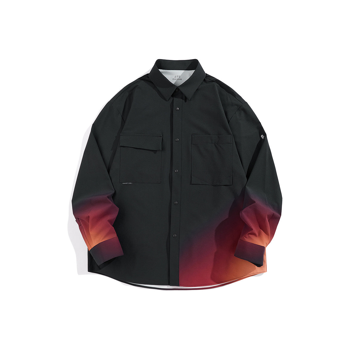 Men's Gradient Print Loose-Fit Shirt