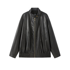 Women's Oversized Vintage Matte PU Jacket