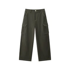 Women's Utility Wide-Leg Curved Pants