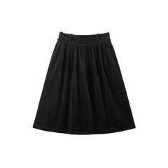 Women's Corduroy Flared Maxi Skirt