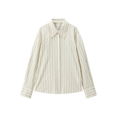 Women's Oversized Contrast-Stripe Shirt