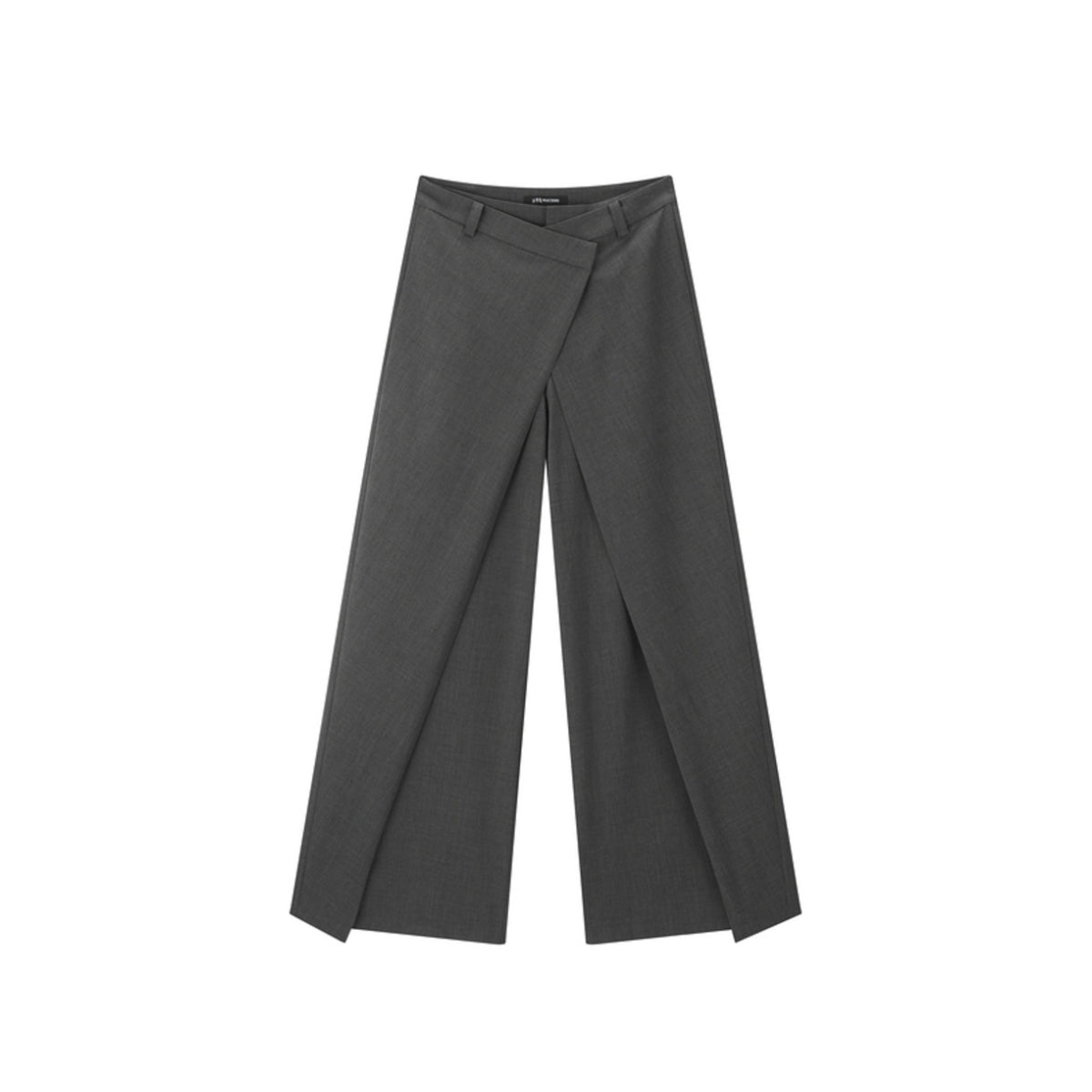 Women's Asymmetrical Wide-Leg Suit Pants