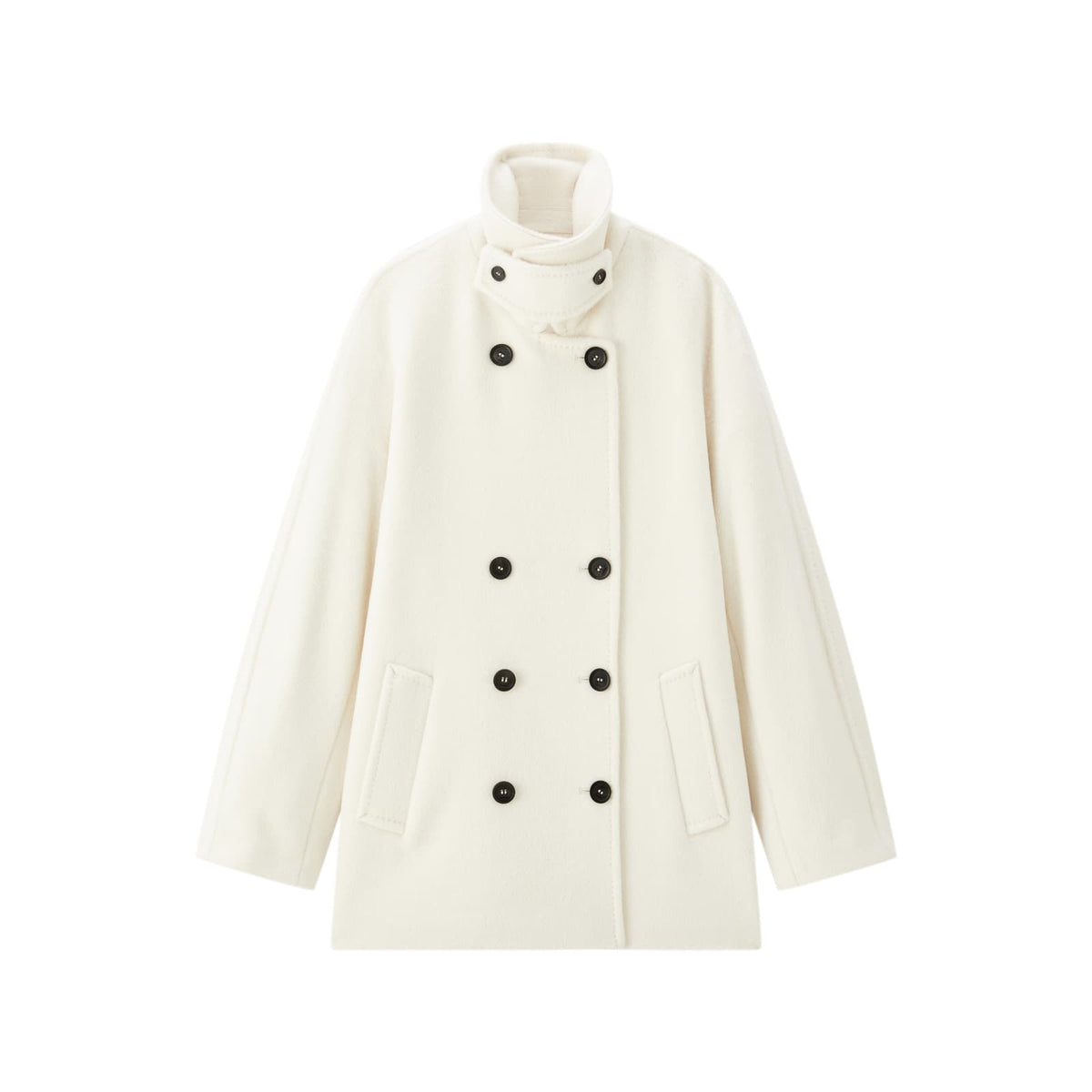Women's Double-Breasted Alpaca Coat