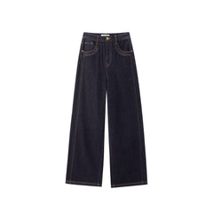 Women's Loose-Fit Fleece-Lined Wide-Leg Jeans