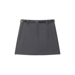 Women's A-Line Mini Skirt with Detachable Belt