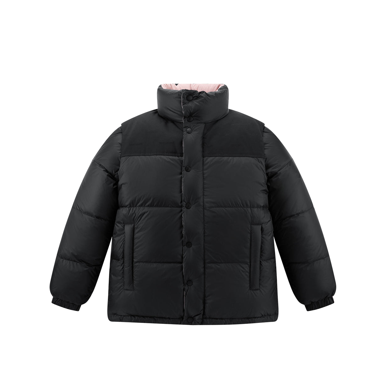Men's Reversible Down Jacket with Detachable Sleeves