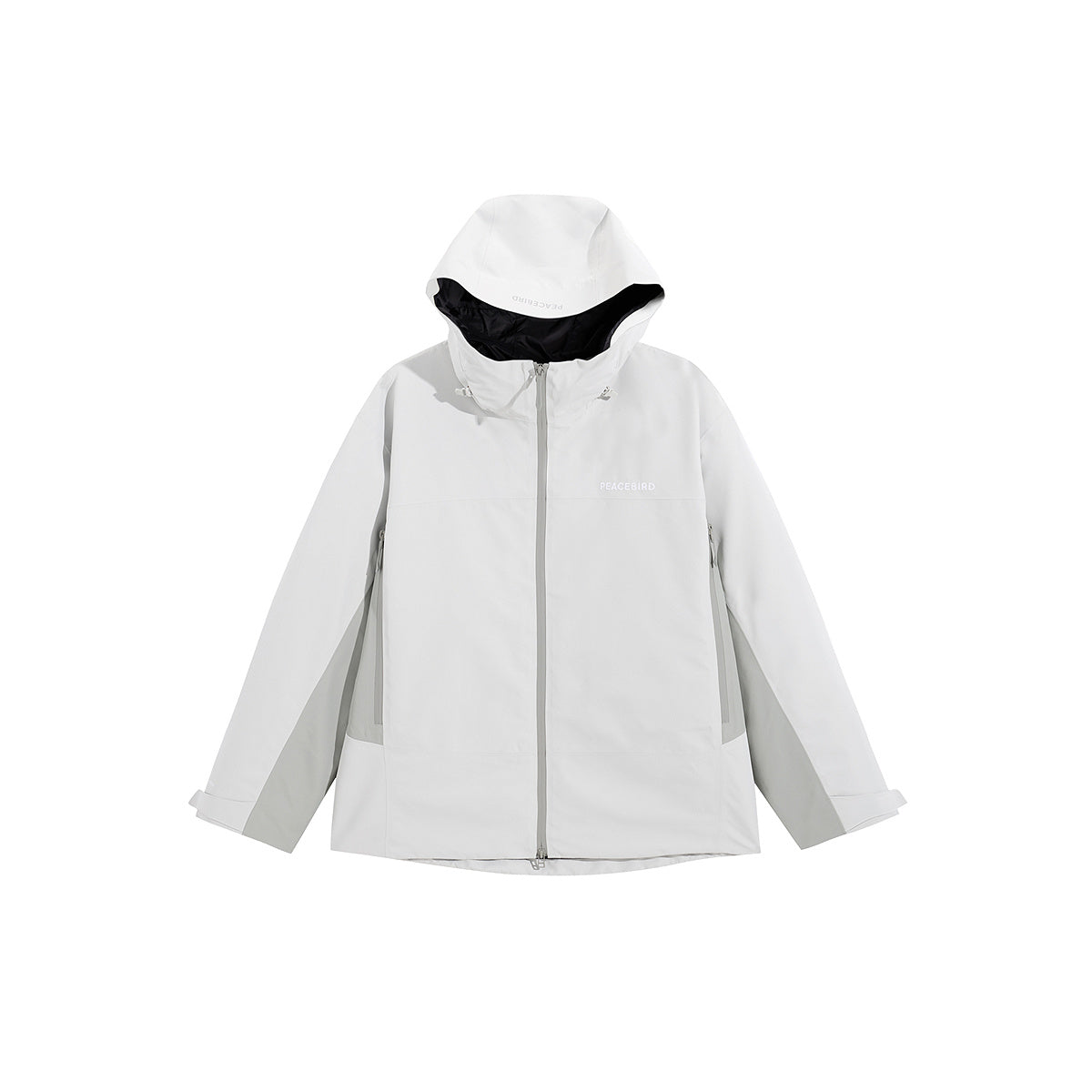 Men's Color Block Hooded Shell Jacket