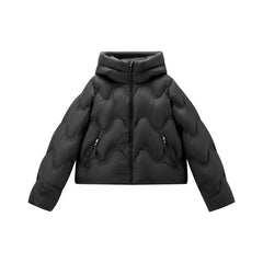 Women's Curved-Quilted Puffer Jacket
