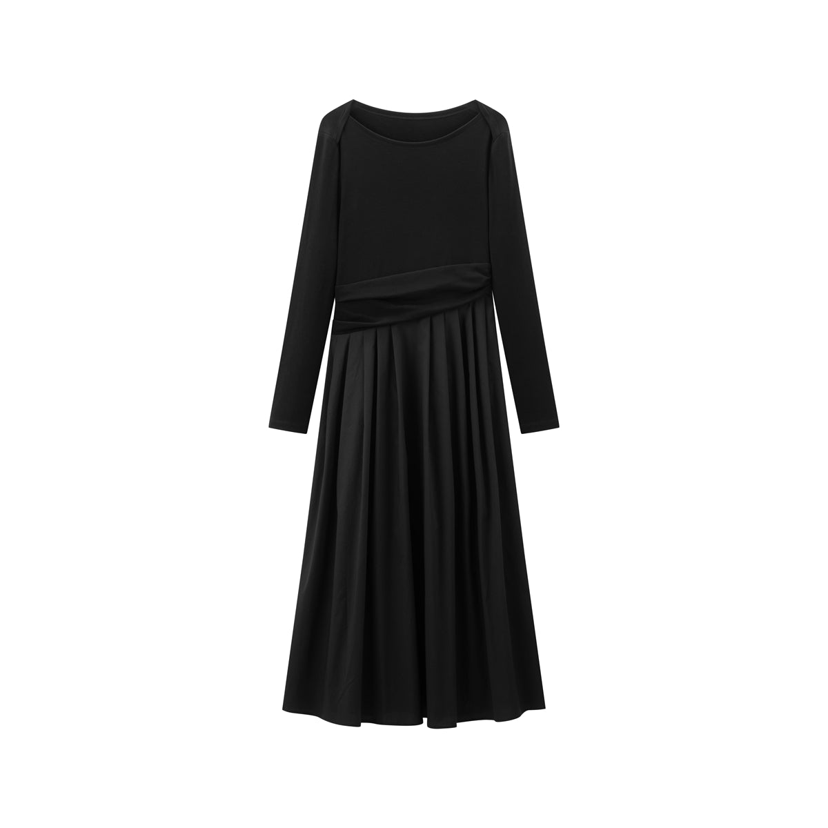 Women's Slash-Neck Slim Spliced Dress