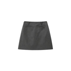 Women's High-Waist Cropped A-Line Blazer Skirt