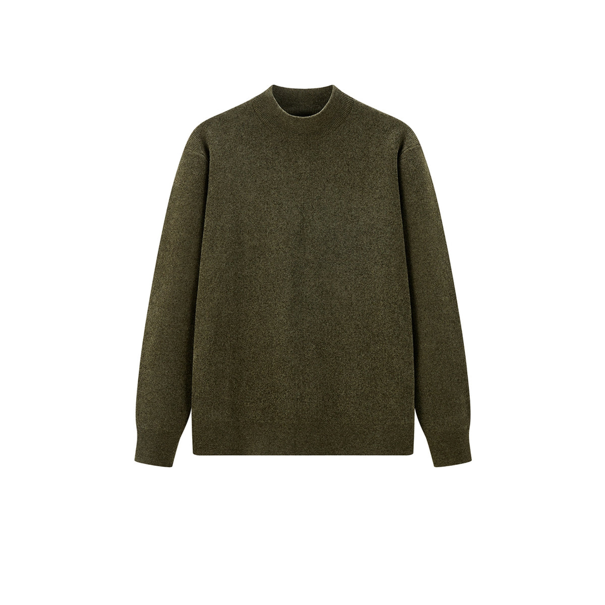 Men's Mock Neck Textured Pullover