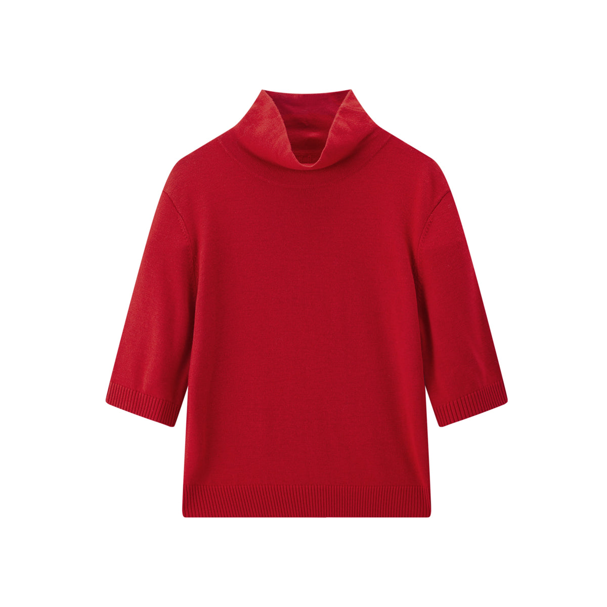 Women's Wool-Blend Mock-Neck Knit Top