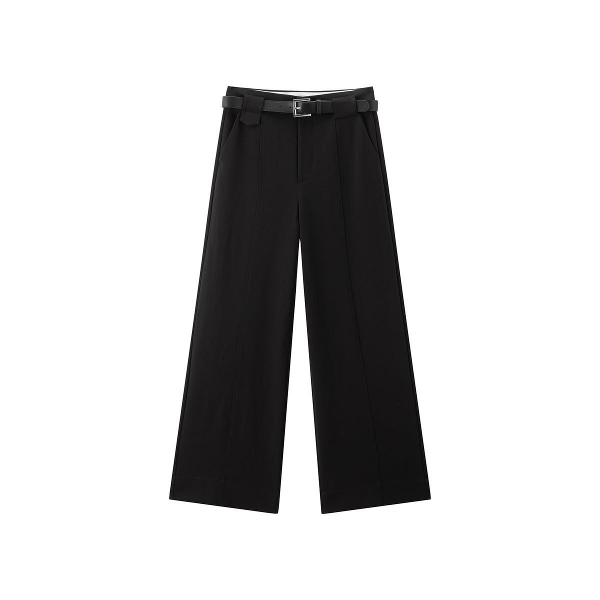 Women's High-Waist Straight-Leg Suit Trousers