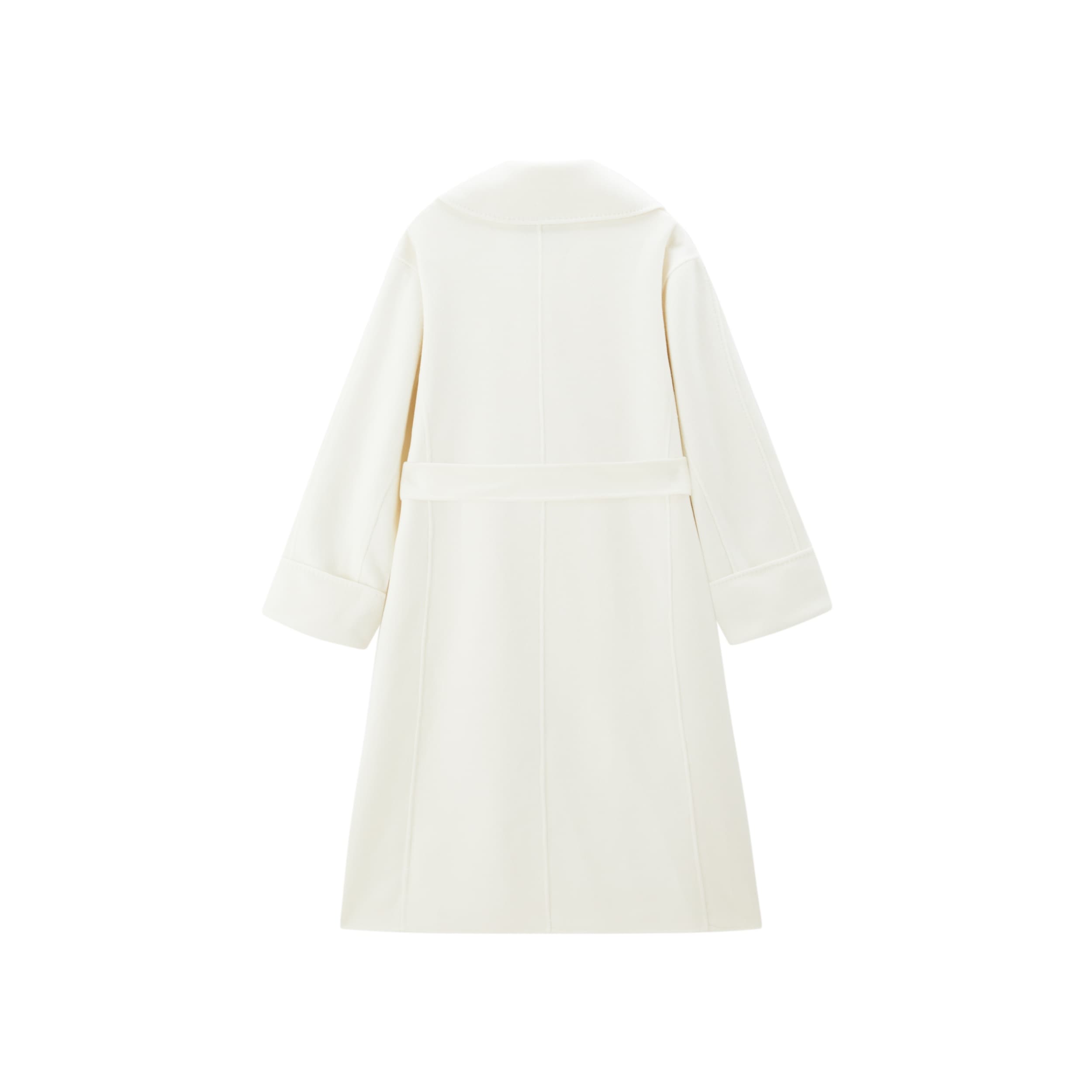 Women's Double-Breasted Belted Wool Coat