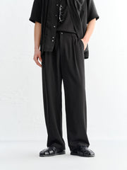 Men's Basic Textured Straight-Leg Pants