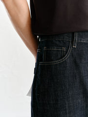 Men's Vintage Jeans with Contrast Topstitching
