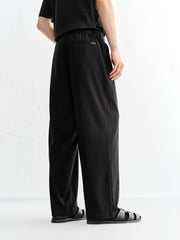 Men's Basic Textured Straight-Leg Pants