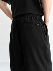 Men's Basic Textured Straight-Leg Pants