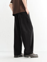 Men's Elastic-Waist Straight-Leg Jeans